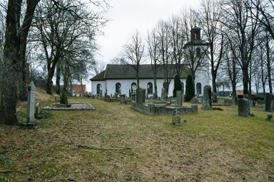 Lena kyrka och kyrkogård. Neg.nr. B961_044:12. JPG.