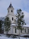 Borgs kyrka från sydväst.