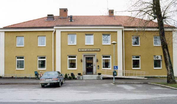Tingshuset i Heby, frontfasad.
