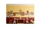 Altarväggen i kyrksalen pryds av syster Mariannes altartavla med nio bilder ur Jesu liv 
och biskop Hemmings liv. Den invigdes i samband med ombyggnaden 1983. 
