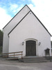 Funäsdalens kyrka, vapenhuset med entré. 