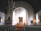 Funäsdalens kyrka, interiör, kyrkorummet, vy mot koret.