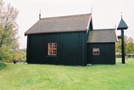 Handöls kapell, exteriör, fasad mot norr.

Bilderna är tagna av Martin Lagergren & Emelie Petersson, bebyggelseantikvarier vid Jämtlands läns museum, i samband med inventeringen, 2004-2005.