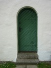Vinnerstads kyrka, dörr från 1897 års renovering.