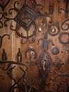 Detalj av den medeltida dörren