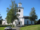 Nordingrå kyrka med omgivande kyrkogård, vy från norr. 