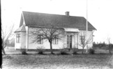 Gammal bild av missionshuset i Länghem