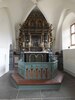 Altaret och altarringen i Östra Ingelstads kyrka