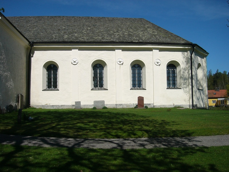 Östra Stenby kyrka, östra delen av sydpartiet/koret.